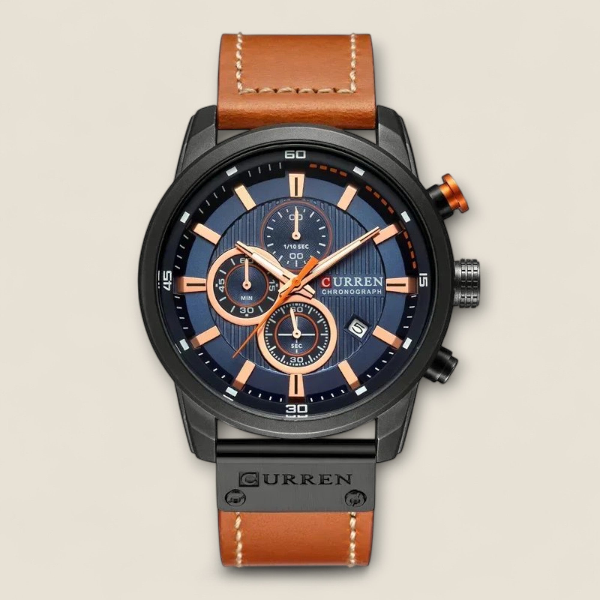 Renzo - Leder-Chronographuhr